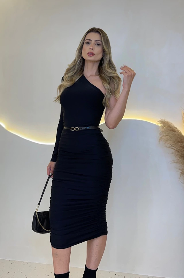 Vestido Drapeado Lara
