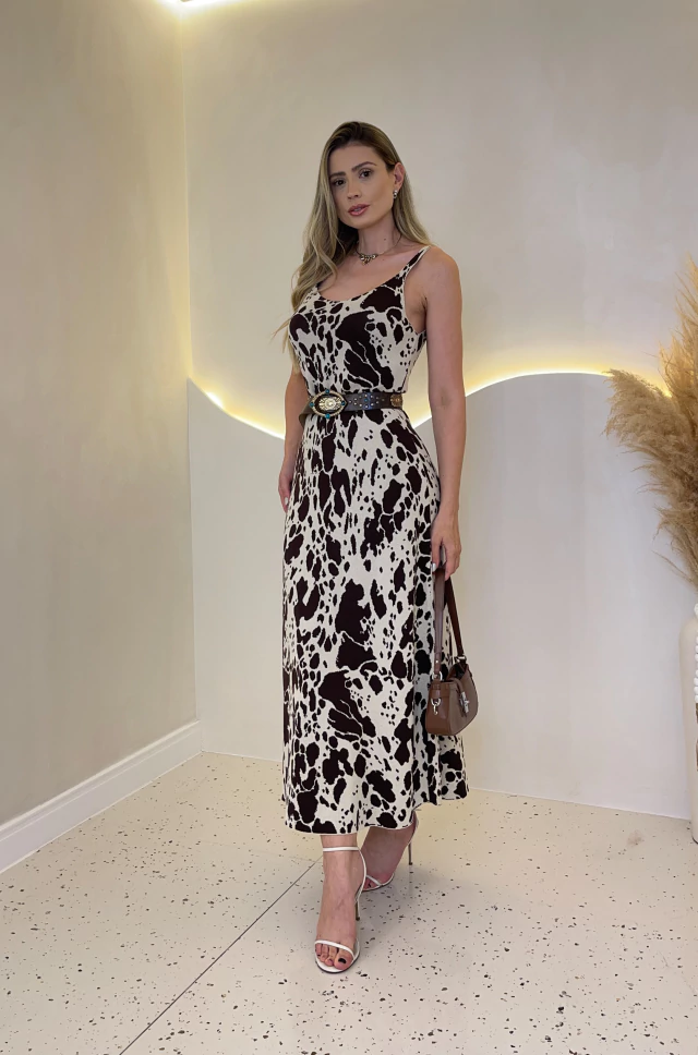 Vestido Cow Print Aurora
